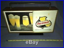 Vintage FALSTAFF Beer Motion Lamp Sign PARTS OR REPAIR