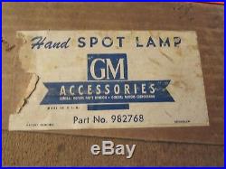 Vintage Factory NOS GM Hand Spot Lamp Accessory With Original Box Part# 982768