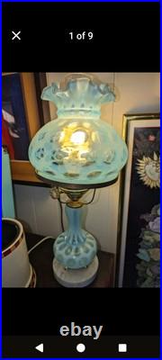 Vintage Fenton Parts Only for Student Lamp for Parts