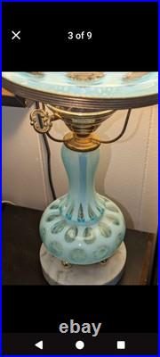 Vintage Fenton Parts Only for Student Lamp for Parts