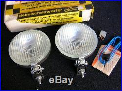 Vintage Fog Lights Halogen Lamp Set Switch Relai Nebelscheinwerfer Nos