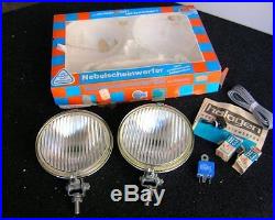 Vintage Fog Lights Lamp Set Switch Relai Nebelscheinwerfer Chrome Nos