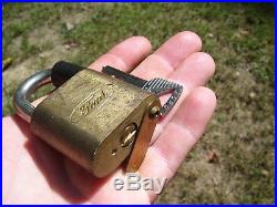 Vintage Ford original Padlock Brass lock kit key auto tool promo parts Bronco