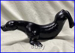 Vintage French Art Deco Metal Sea Lion Only Lamp Stand Parts Louis Albert Carvin