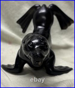 Vintage French Art Deco Metal Sea Lion Only Lamp Stand Parts Louis Albert Carvin