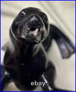 Vintage French Art Deco Metal Sea Lion Only Lamp Stand Parts Louis Albert Carvin
