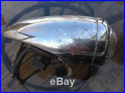 Vintage GUIDE pair FENDER COWL lamps 1939-40 CHEVROLET early Lights glass lens