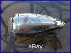 Vintage GUIDE pair FENDER COWL lamps 1939-40 CHEVROLET early Lights glass lens