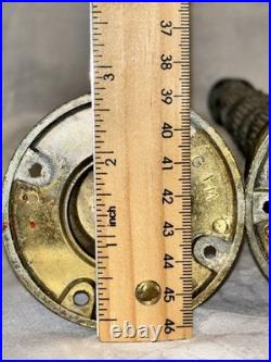Vintage G. I. M. Cast Metal Columns Bases Parts Lot Hollywood Regency 4pc READ
