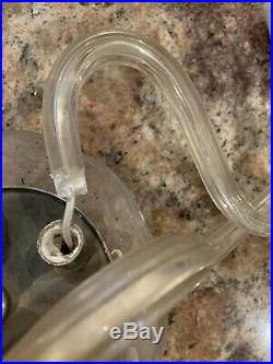 Vintage Glass Chandelier 8 Fluted S Arm Lamp Chandelier Parts Bobeche Stem