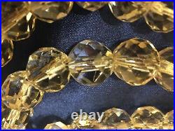 Vintage Glass Cut Crystal Chandelier Lamp Parts Octagon Prisms 5.4 LBS