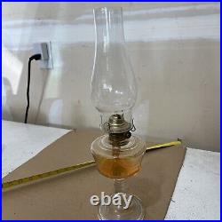 Vintage Glass Eagle Oil Lamp