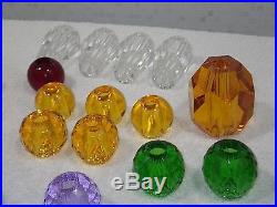 Vintage Glass Lamp Column Spacers (31)- Breaks-HIGH QUALITY! -NEW PARTS-ART-CRAFT