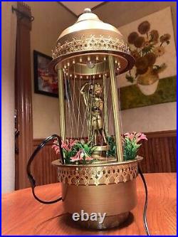 Vintage Godess Table Lamp Mineral Oil Rain Nude Greek Goddess Repair Parts