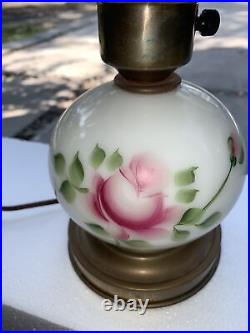 Vintage Gone With The Wind Hurricane Lamp. All Original Parts And Patina