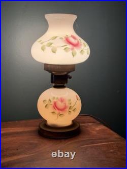 Vintage Gone With The Wind Hurricane Lamp Original Parts, Patina, Bottom Bulb