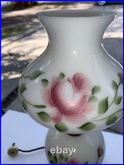 Vintage Gone With The Wind Hurricane Lamp Original Parts, Patina, Bottom Bulb