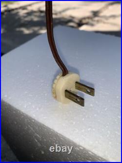 Vintage Gone With The Wind Hurricane Lamp Original Parts, Patina, Bottom Bulb