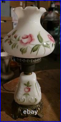 Vintage Gone With The Wind Hurricane Table Lamp. All Original Parts And Patina