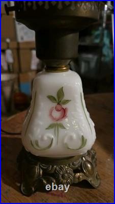 Vintage Gone With The Wind Hurricane Table Lamp. All Original Parts And Patina