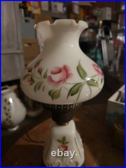 Vintage Gone With The Wind Hurricane Table Lamp. All Original Parts And Patina