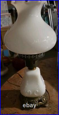 Vintage Gone With The Wind Hurricane Table Lamp. All Original Parts And Patina
