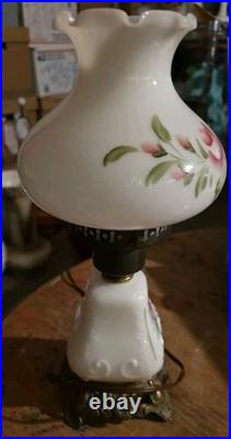 Vintage Gone With The Wind Hurricane Table Lamp. All Original Parts And Patina