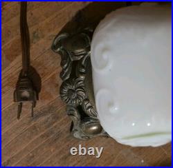 Vintage Gone With The Wind Hurricane Table Lamp. All Original Parts And Patina