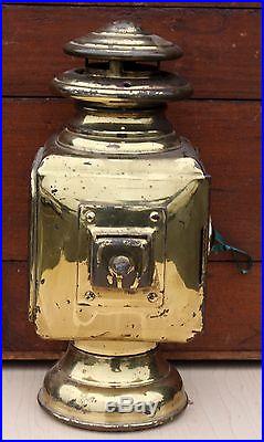 Vintage Gray & Davis Antique Brass Automobile Car Headlight Lantern Lamp