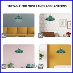 Vintage Green Lampshade Enamel Light Cover Ceiling Lampshades for Bedroom