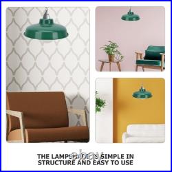 Vintage Green Lampshade Enamel Light Cover Ceiling Lampshades for Bedroom