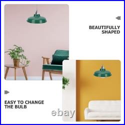 Vintage Green Lampshade Enamel Light Cover Ceiling Lampshades for Bedroom