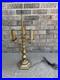 Vintage_HUBLEY_3_Light_Bouillotte_Table_Lamp_Parts_Repair_see_Description_01_czow