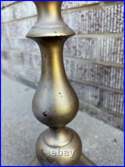 Vintage HUBLEY 3 Light Bouillotte Table Lamp Parts Repair-see Description