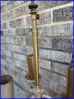 Vintage HUBLEY 3 Light Bouillotte Table Lamp Parts Repair-see Description