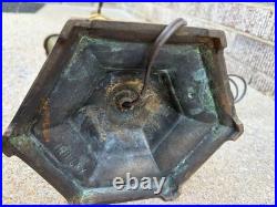 Vintage HUBLEY 3 Light Bouillotte Table Lamp Parts Repair-see Description