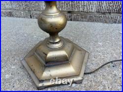 Vintage HUBLEY 3 Light Bouillotte Table Lamp Parts Repair-see Description