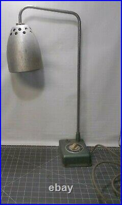 Vintage Heat Lamp with Timer Industrial Steampunk For repair/repurpose/parts