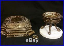 Vintage Hollywood Regency Brass/Bronze Lamp Base with Hoof Footed Urn for Parts