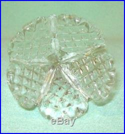 Vintage Italian Hand Made Glass FLOWER Chandelier Lamp Part PRISM Box of 16 NOS