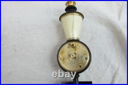 Vintage Jaeger Recital Rue de la Paix Lamp Post Desk Clock For Parts/Repair
