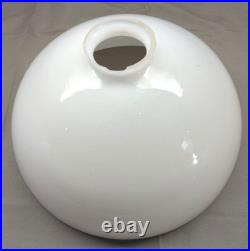Vintage Japanese Milky White Glass Lamp Shade? 10.2×H5.1inch Lighting Parts Rare