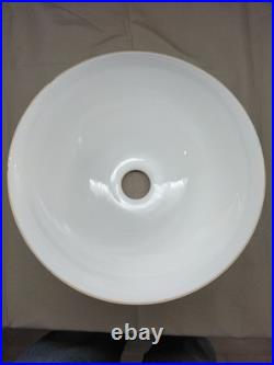 Vintage Japanese Milky White Glass Lamp Shade? 10.2×H5.1inch Lighting Parts Rare