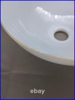 Vintage Japanese Milky White Glass Lamp Shade? 10.2×H5.1inch Lighting Parts Rare