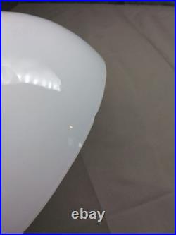 Vintage Japanese Milky White Glass Lamp Shade? 10.2×H5.1inch Lighting Parts Rare