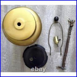 Vintage Japanese Red Crowned Cranes Pottery 14 Lamp Body Base Harp Parts Incl
