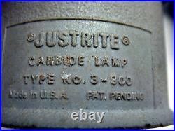Vintage Justrite 3-300 Plastic Carbide Miners Lamp Bodies For Parts Restore