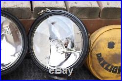 Vintage KC DAYLIGHTER 6 DRIVING FOG SPOT LIGHT LAMP with Yellow Covers Made Japan