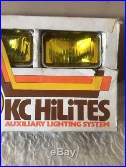 Vintage Kc Truck Lights HiLiTES Yellow Fog Spot Lamps