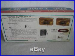 Vintage Kmart Chrome Rectangular Wide Range Fog Lamp Light Set 12V With Switch NOS